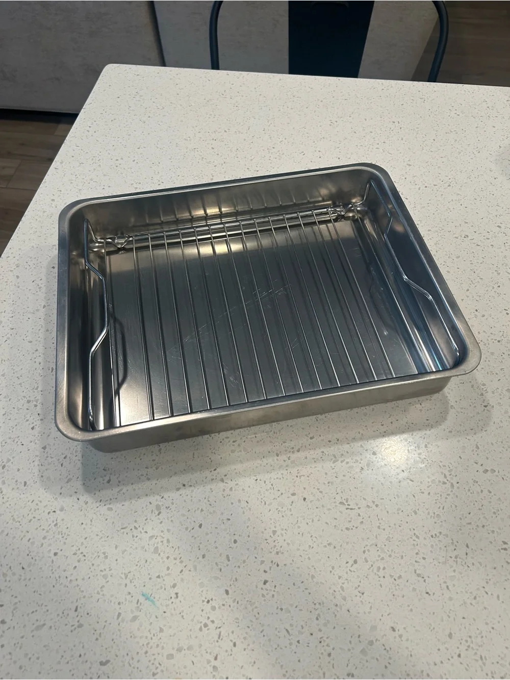 IKEA Stainless Roasting Pan with Removable Rack